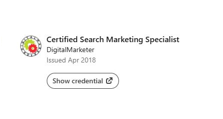 Certified Search Marketing Specialist